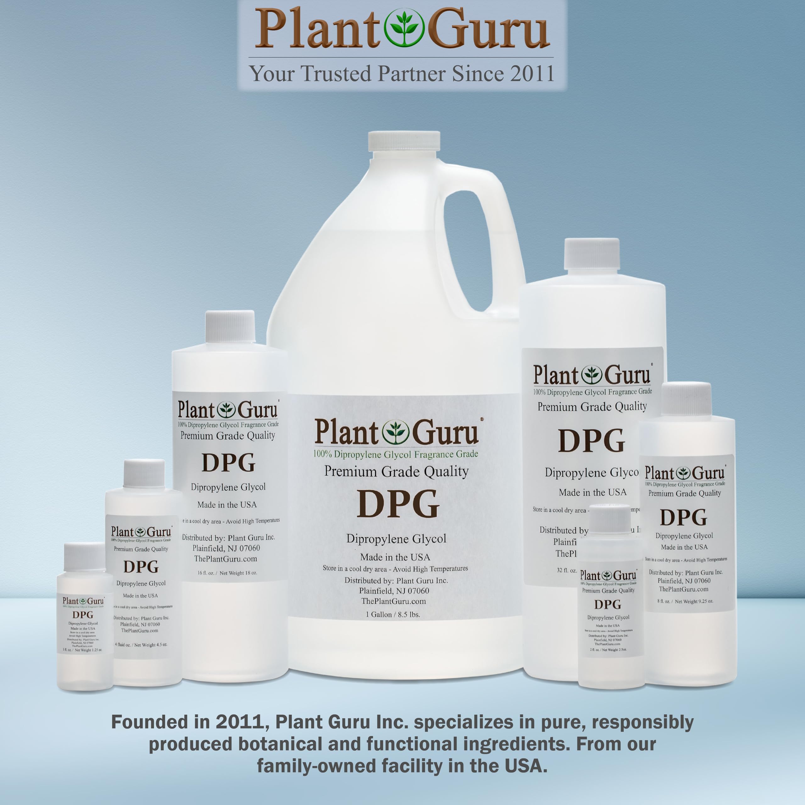 Dipropylene Glycol DPG - 1 Gallon 8.5 lbs. - Fragrance Grade Carrier Oil - Great for Incense Making, Perfume and Body Oils.
