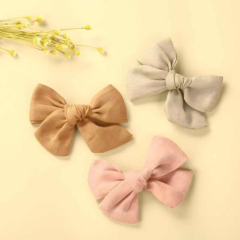 Baby Girl Hair Clips Set, 12 Pcs Hair Bows Barrettes Handmade Accessories Alligator Clip for Little Girls Babies Toddlers Child Kids Teens Gifts