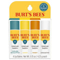 Burt's Bees Natural Rescue Lip Balm - Cooling Eucalyptus & Lemon - 4 Tubes, Unscented