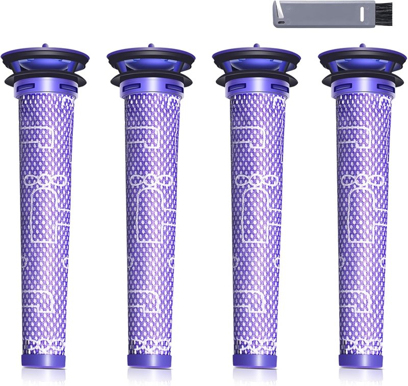 Dyson 4-Pack Replacement Pre-Filters | Enhance Performance for V8, V7, V6, SV04, DC58 Vacuums