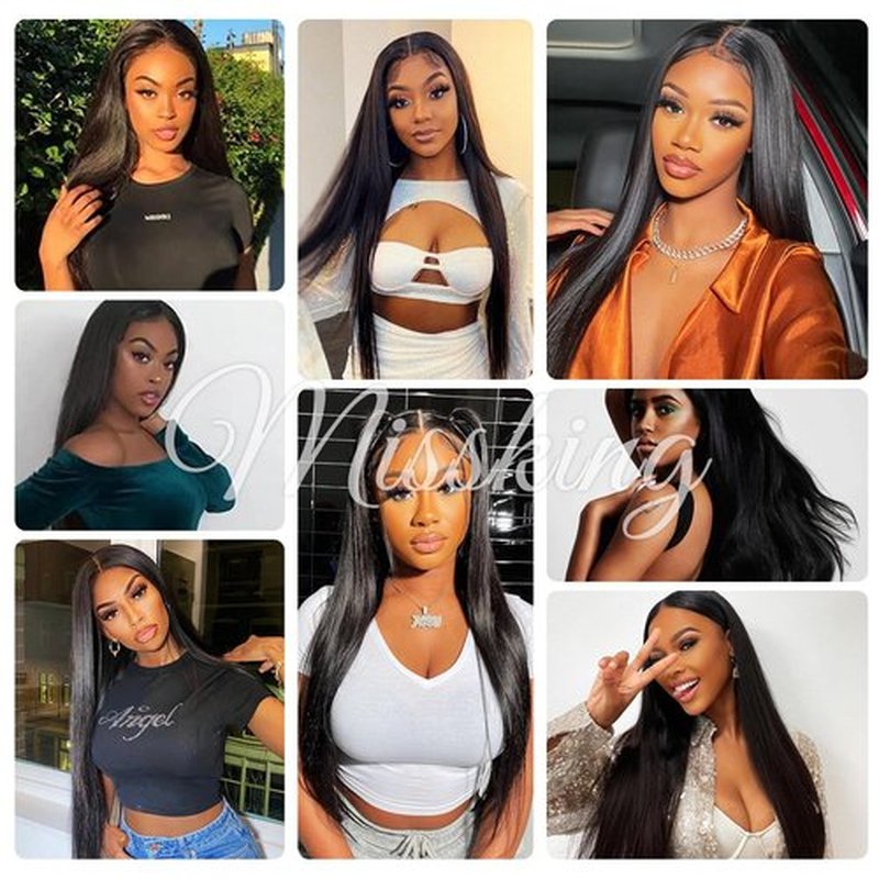 Missking 16A Raw Human Hair Bundles 100% Burmese Virgin Straight Bundles Human Hair, Sliky Boutique Extensions, Can Be Dyed and Restyled, Full Ends, Vertical Smooth (Straight 1 Bundle, 26 Inch)