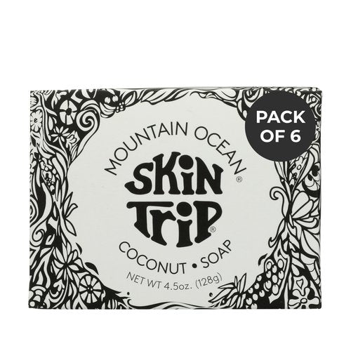 Mountain Ocean Skin Trip Coconut Soap | 4.5oz - Pack of 6 | Gentle Cleansing Bar Soap for Body, Natural Nourishment, and Hydration