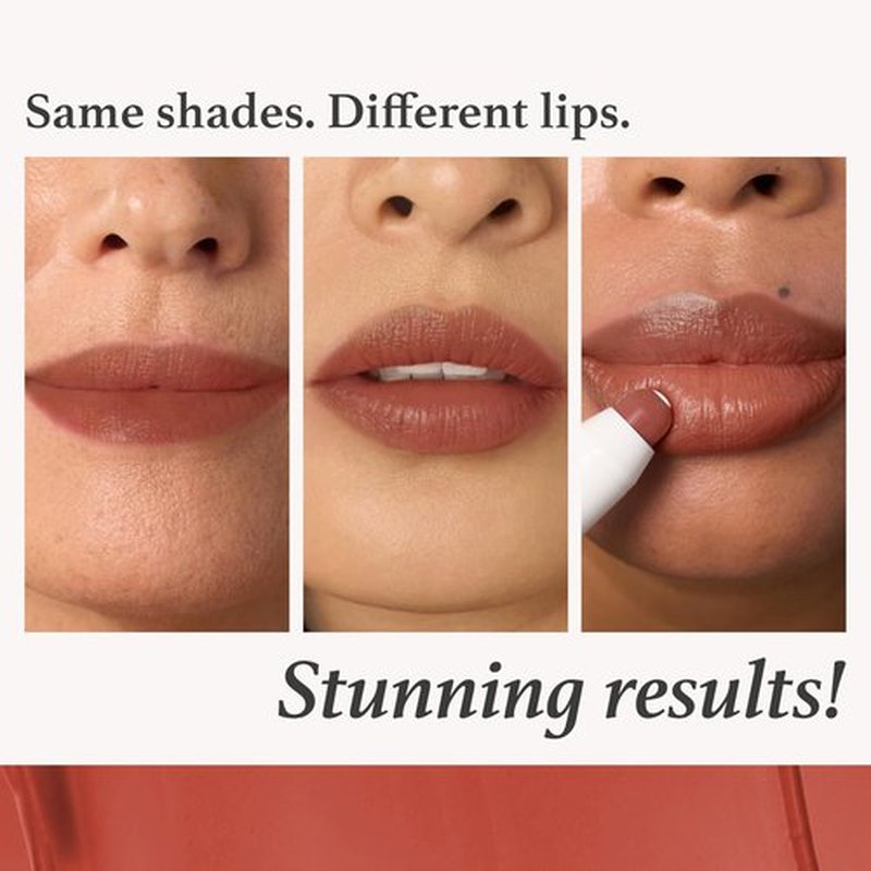 Julep The Perfect Pair 2pc Set It's Balm Tinted Lip Balm Vintage Mauve and With a Trace Retractable Creamy Long-Lasting Lip Liner, Antique Rose