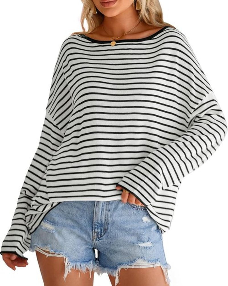 Arach&Cloz Women's Oversized Linen Blend Beach Cover-Up - Casual Off-Shoulder Summer Top 2026