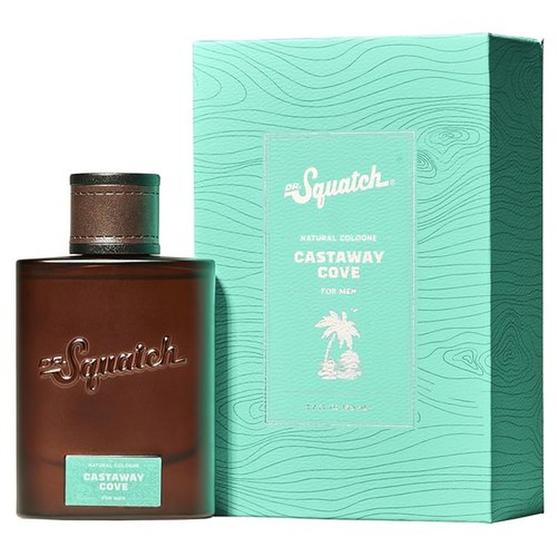 Dr. Squatch Cologne for Men - Coconut Castaway Inspired Bergamot, Lavender & Vanilla - 1.7 fl oz