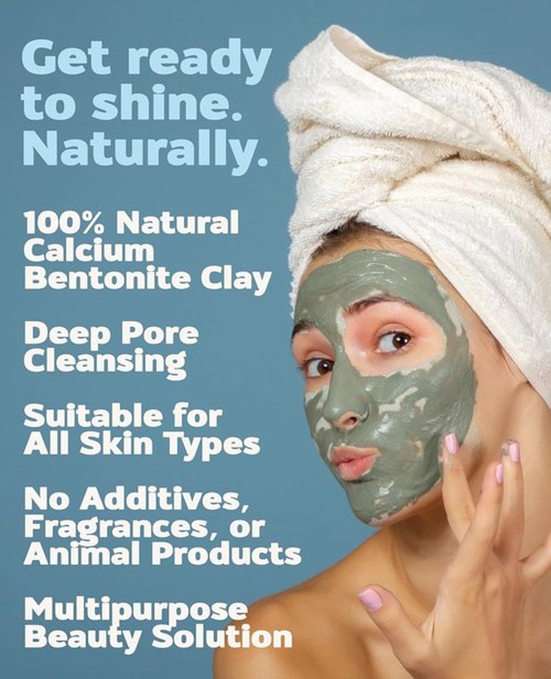 Aztec Secret – Indian Healing Clay 16 Oz | Deep Cleansing Facial & Body Mask – 100% Natural Calcium Bentonite Clay