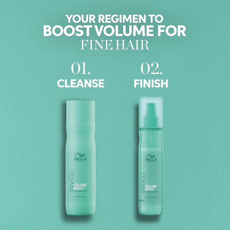 Wella Professionals Invigo Volume Boost Shampoo - Bodyfying Spring Blend for Fuller Hair
