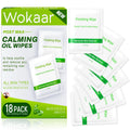Wokaar Post Wax Aftercare Oil Wipes - Refill Pack with 18 Balm Wipes, Removes Wax Residue, After Wax Care for Face, Bikini,Legs Area