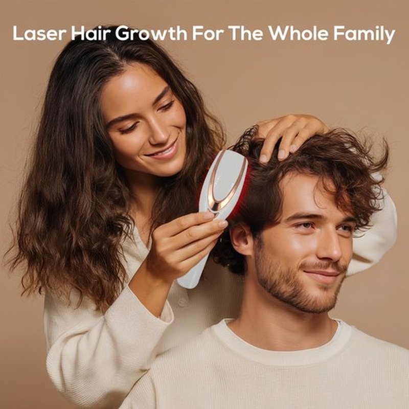 Laser Therapy Hair Growth Comb,Laser Comb, low level laser therapy device, promote hair growth.