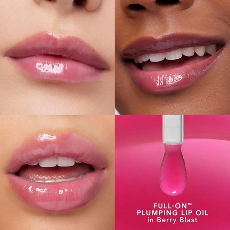 BUXOM Full-On Plumping Lip Oil - Nourishing Tinted Gloss with Juicy High-Shine Finish, Non-Sticky Formula