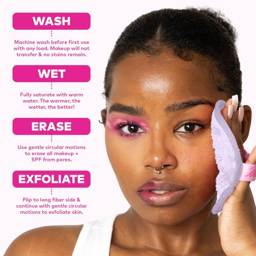 The Original MakeUp Eraser 7-Day Set, Erase All Makeup With Just Water, Including Waterproof Mascara, Eyeliner, Foundation, Lipstick, Sunscreen, and More! Hello Kitty & Friends Go Glamping, 7ct