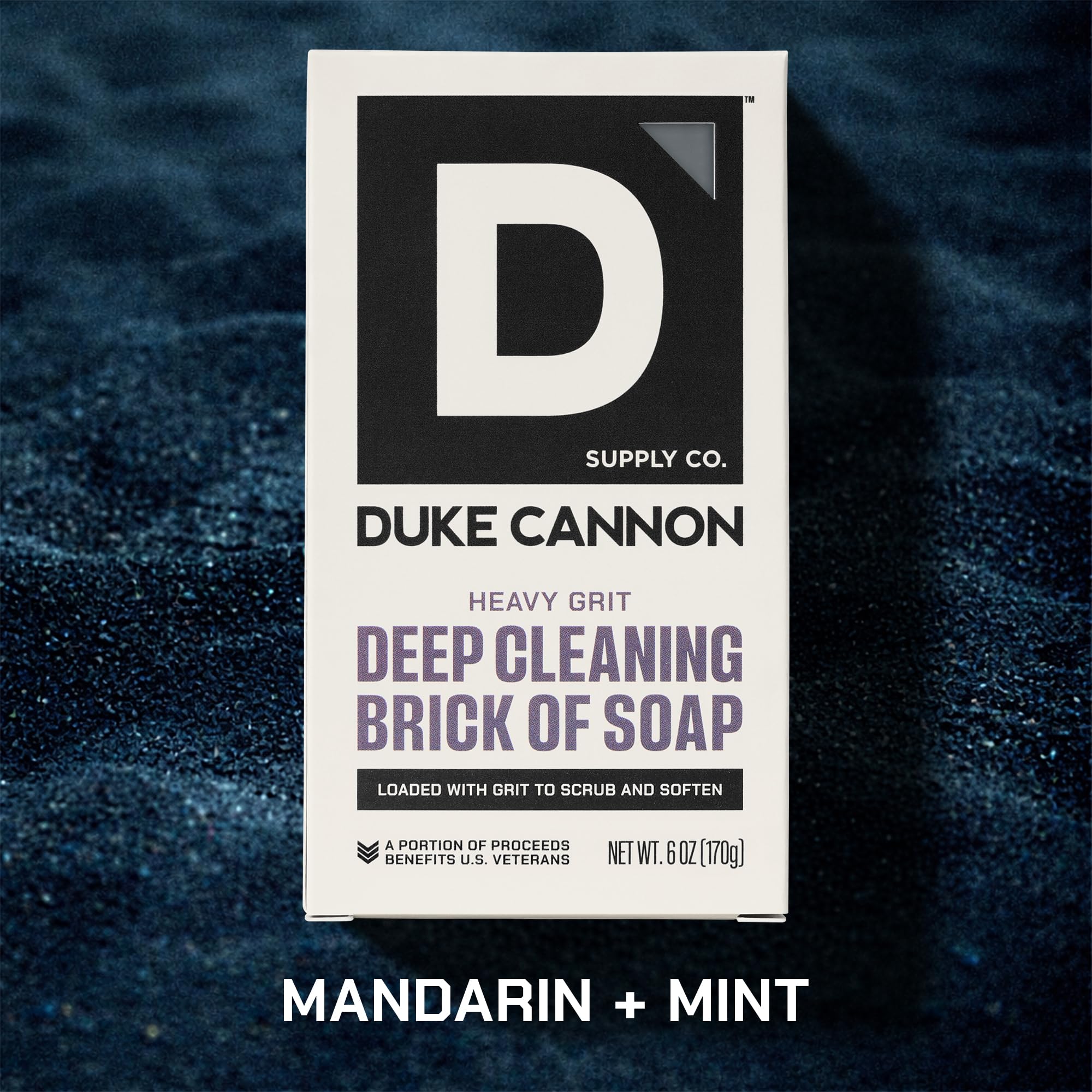 Duke Cannon Brick of Soap Variety Pack – 4 Bars (2 Soft Side Hydrating + 2 Heavy Grit Deep Cleaning), Large 10 oz Triple Milled Men’s Bar Soap Set