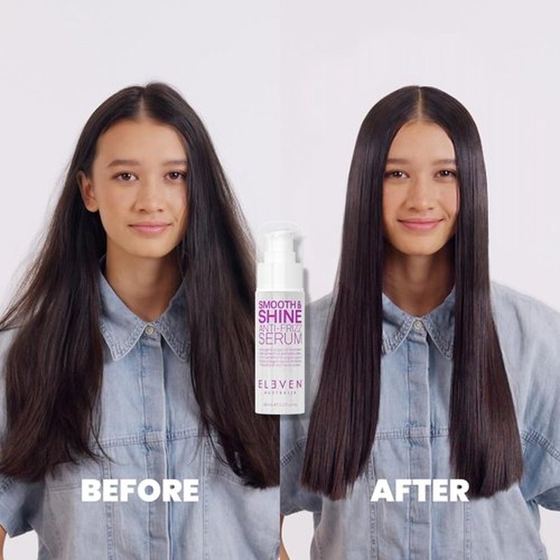 ELEVEN AUSTRALIA Smooth & Shine Anti-Frizz Serum - Lightweight Formula for Taming Frizzy Hair - 2 fl oz