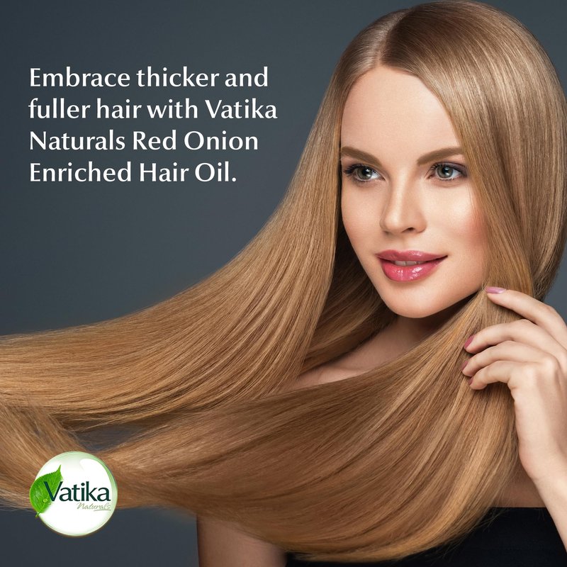Vatika Naturals Multivitamin Hair Oil - Nourishing Formula for Healthy, Lustrous Hair - Strengthens Revitalizes & Promotes Stronger Hair - 100% Natural Oil Extract - Enriched with Red Onion - (300 ML)
