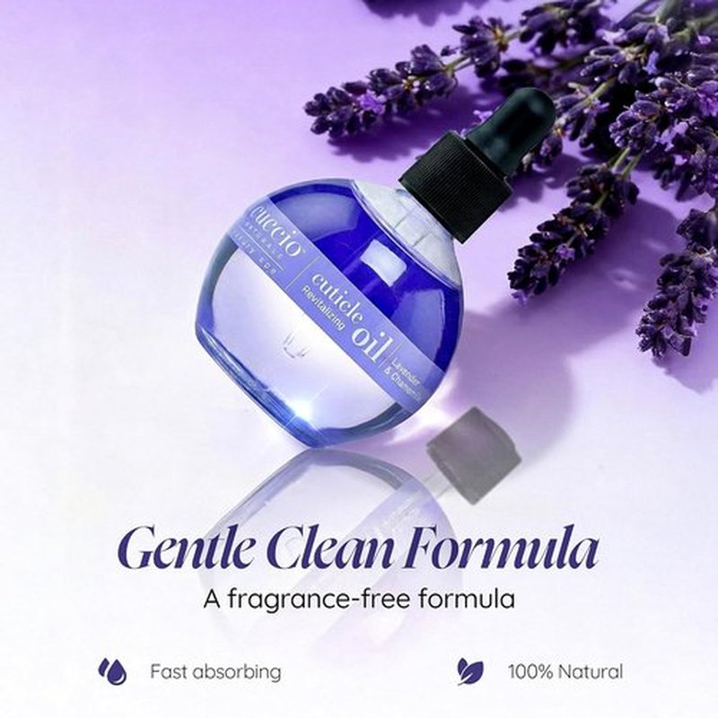 Cuccio Naturale Revitalizing Cuticle Oil - Lightweight Lavender & Chamomile Hydrating Formula, 2.30 Fl Oz