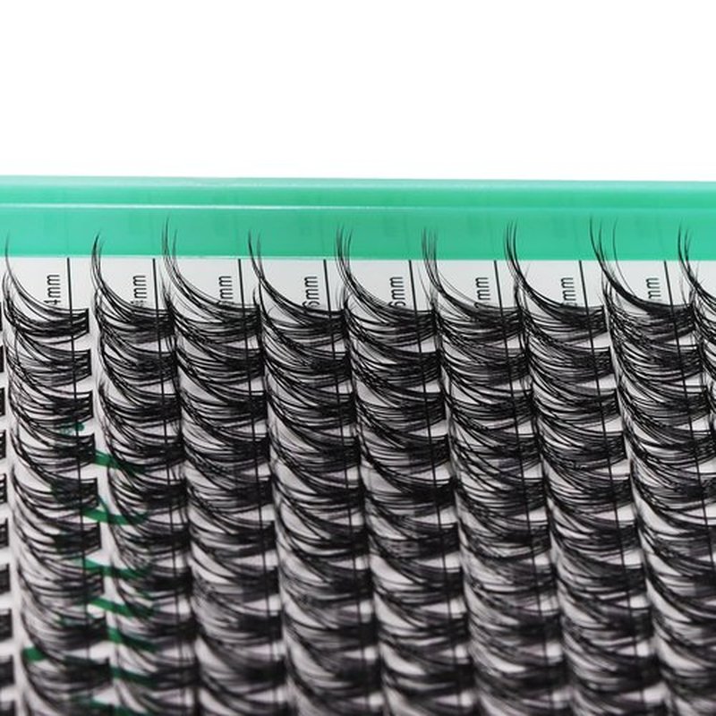 Bodermincer 308pcs XXXL Tray D Curl Cluster Lashes 10-12-14-16mm Mixed Length DIY Eyelashes Extension at Home (10-12-14-16mm Mixed)