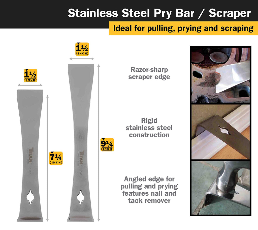 Titan 59400 4-Piece Scraper Set with 42 Replacement Blades