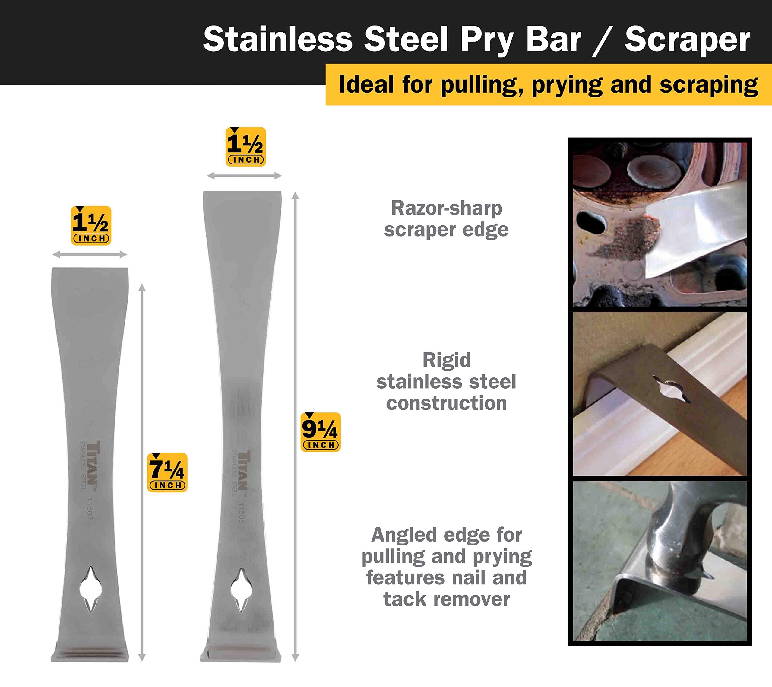 Titan 59400 4-Piece Scraper Set with 42 Replacement Blades