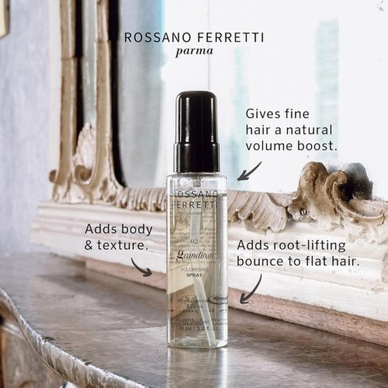 Rossano Ferretti Grandioso Volumizing Spray - Root-Lifting Volume & Thickness for Fine Hair | Vegan & Cruelty-Free | 3.4 Fl Oz