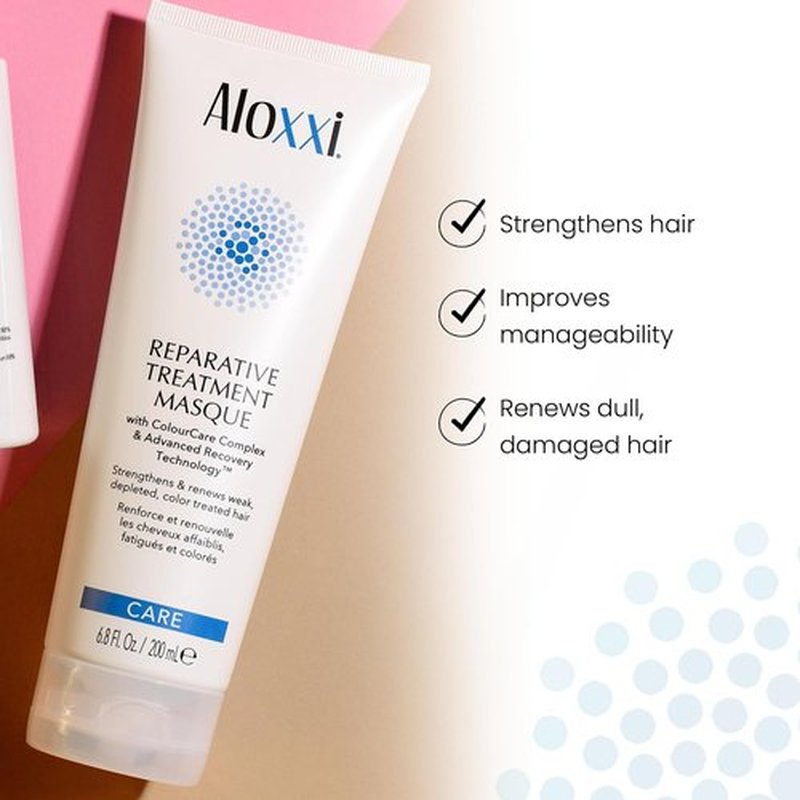 ALOXXI Repair Hair Mask - Deep Conditioning Treatment for Color-Treated Hair | Enriched with Keratin & Peptides, 6.8 Fl Oz