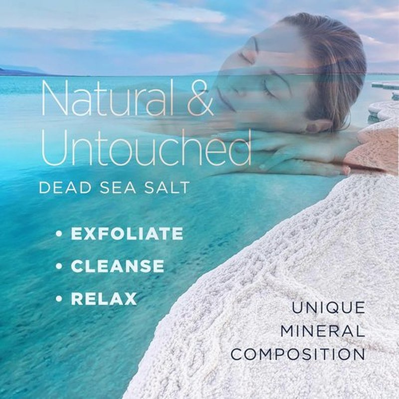 Minera Fine Grain Dead Sea Salt - 100% Pure & Natural for Bath & Foot Soaks | 5 lbs, Fast-Dissolving, Unscented