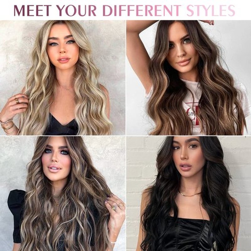 Fimislosion Real Hair Extensions Clip in Human Hair, Seamless Clip in Hair Extensions Real Human Hair, 16 Inch Clip ins extensions for women, Natural Black 120G 7Pcs