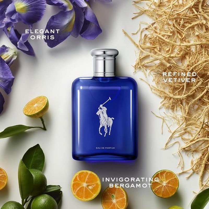Ralph Lauren Fragrances - Polo Blue Eau de Parfum - Fresh Aquatic Men's Cologne - Citrus & Vetiver Notes