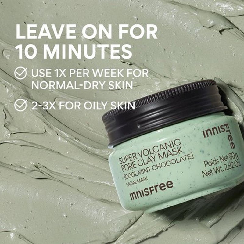 Innisfree Super Volcanic Clay Masks - Pore-Reducing & Sebum Control for Oily Skin | Limited Edition Gift Sets