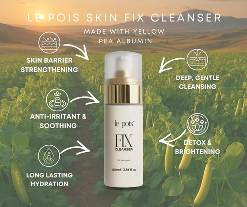 Le Pois Face Cleanser - Gentle Formula for All Skin Types | Sensitive Skin Care, 3.38 fl oz