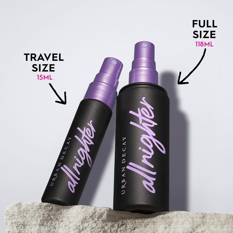 Urban Decay All Nighter Makeup Setting Spray - Waterproof, Natural Finish, 16HR Wear, Fine Mist, All Skin Types