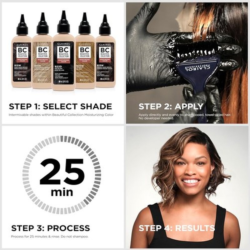 Clairol Professional Semi-Permanent Hair Color - Zero Damage Formula for All Hair Textures