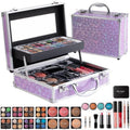Hot Sugar Ultimate All-in-One Makeup Kit for Teen Girls, Basic Makeup Gift Set for Women - Create Stunning Looks with 52 Shades and Accessories (Purple Love)
