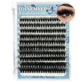 Lash Clusters 10-24mm Extra Long Thick 200D Cluster Eyelash Extensions 200pcs Volume D Curly Wispy Individual Lashes Plant Fibers False Eyelashes DIY Lash Extension for Beginners, by FOINEMYED