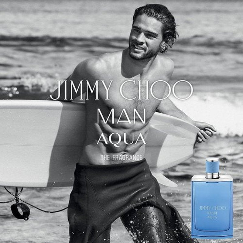 JIMMY CHOO - Man Aqua Eau de Toilette - Refreshing Men's Fragrance with Grapefruit & Salty Moss - 3.3 oz