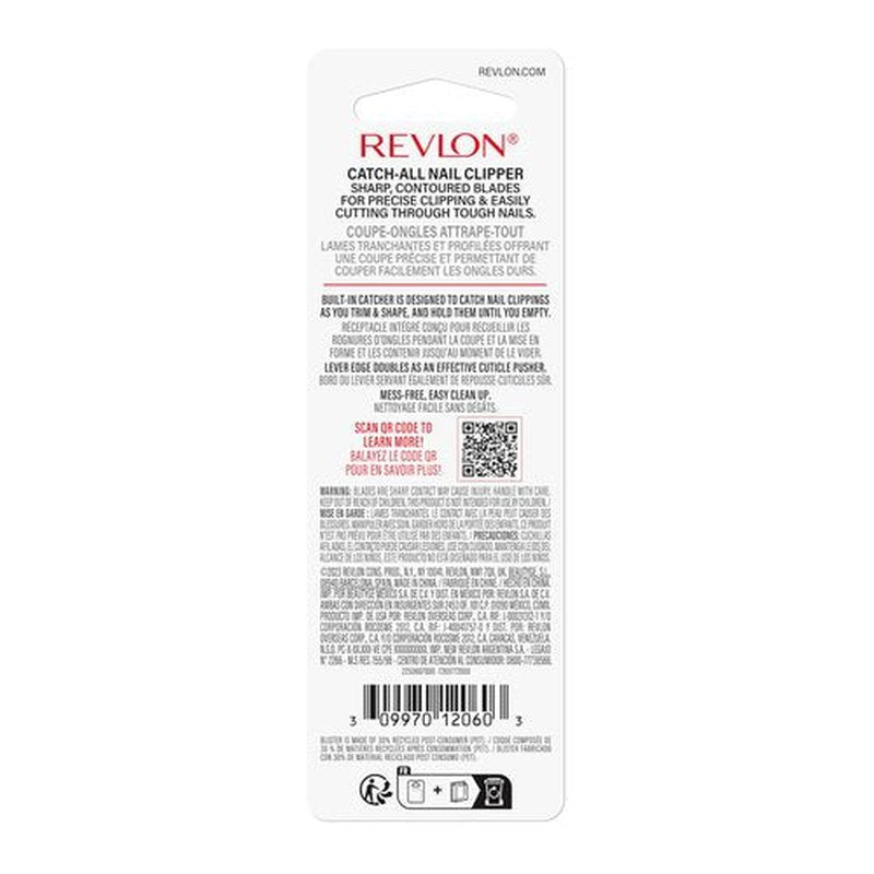 Revlon Catch-All Nail Clipper, 1 Count (Pack of 2)