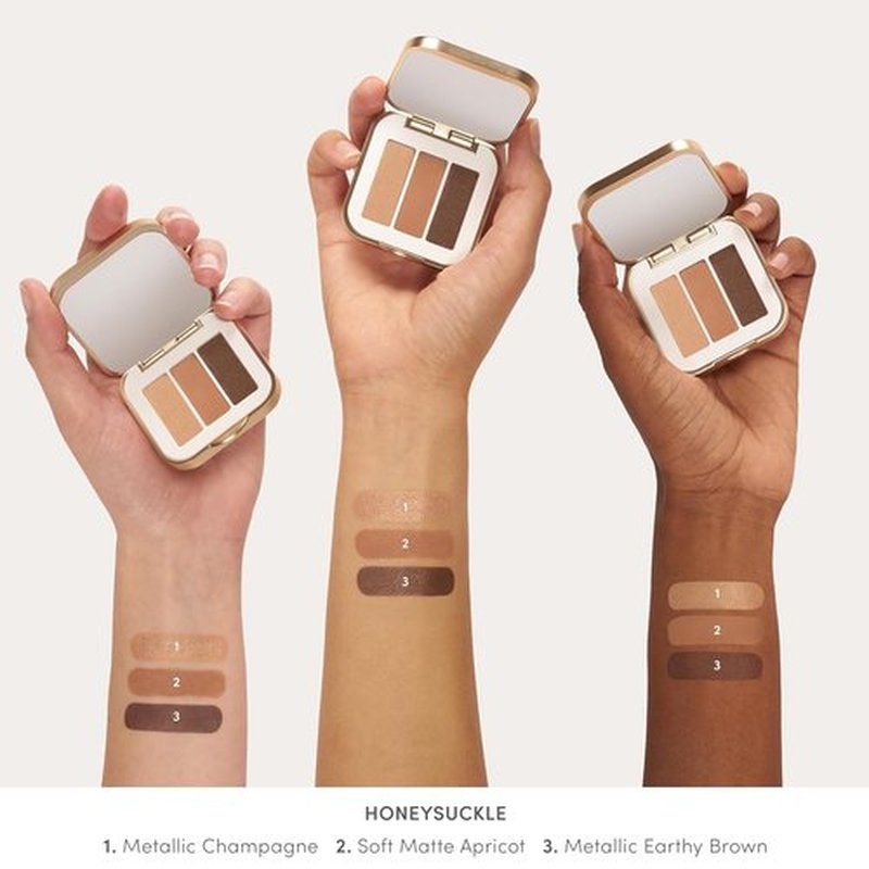 Jane Iredale PurePressed Eye Shadow Triple - Highly Pigmented Mineral Formula | Long-Lasting & Crease Resistant
