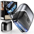 VYLTO Electric Foil Shavers for Men- New Version Mini Electric Razor with 3D Floating Heads & Precision Blades, Portable Cordless Electric Shaver IPX7 Waterproof, LED Display & Fast Charge
