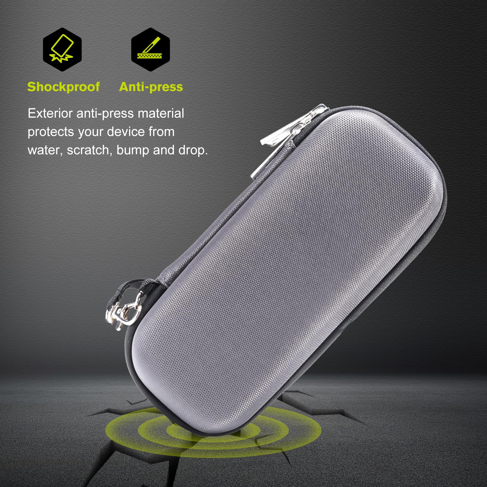 ProCase Hard Travel Carrying Case for Hybrid Electric Trimmer and Shaver, Portable Hybrid Razor Organizer Storage Bag Fit QP2630 QP2620 QP2530 QP2520 and Accessories -Carbon