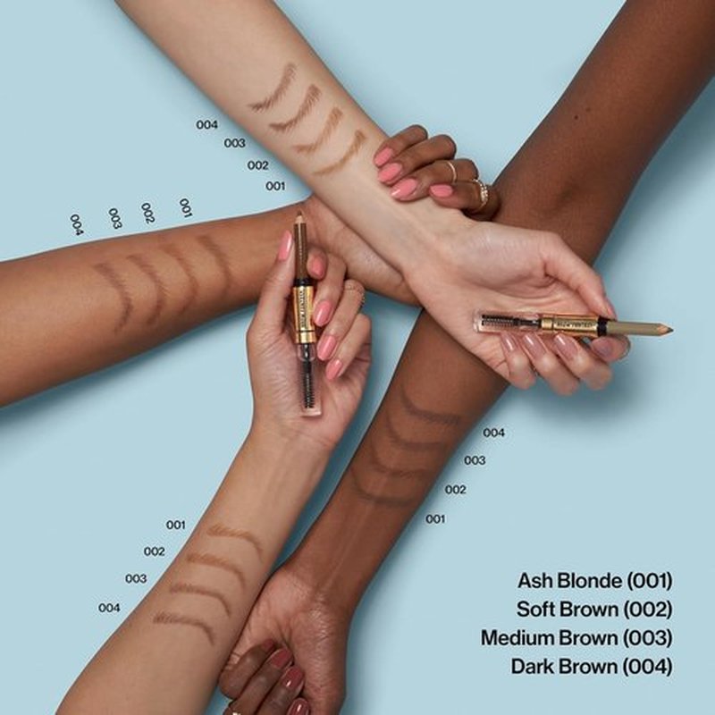 Revlon ColorStay Brow Fantasy - All-In-One Eyebrow Powder Pencil & Shaping Gel | 16HR Smudge-Proof, Dark Brown
