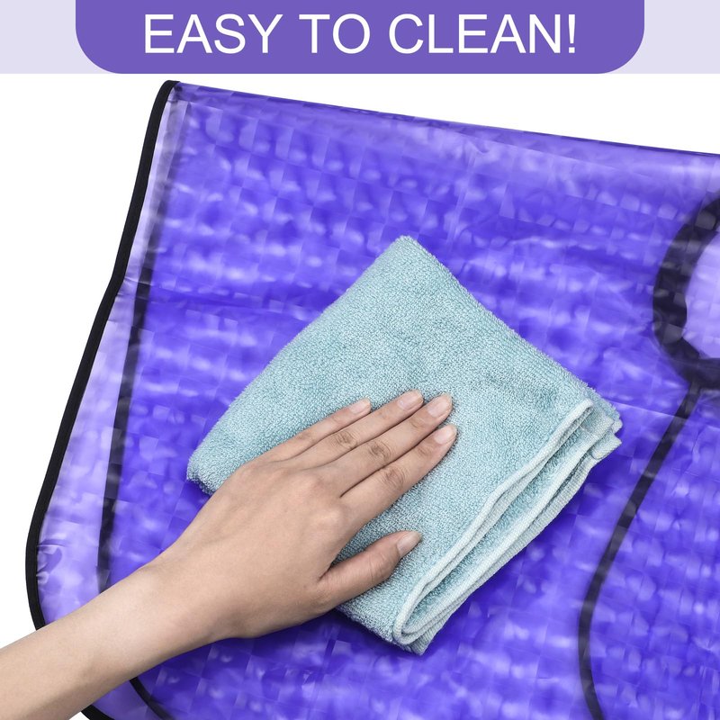 Zhanmai 4 Pcs Hair Color Shampoo Cape for Salons Waterproof Reusable Hair Dye Capes Makeup Haircutting Bleaching Salon Apron for Barber(Purple)