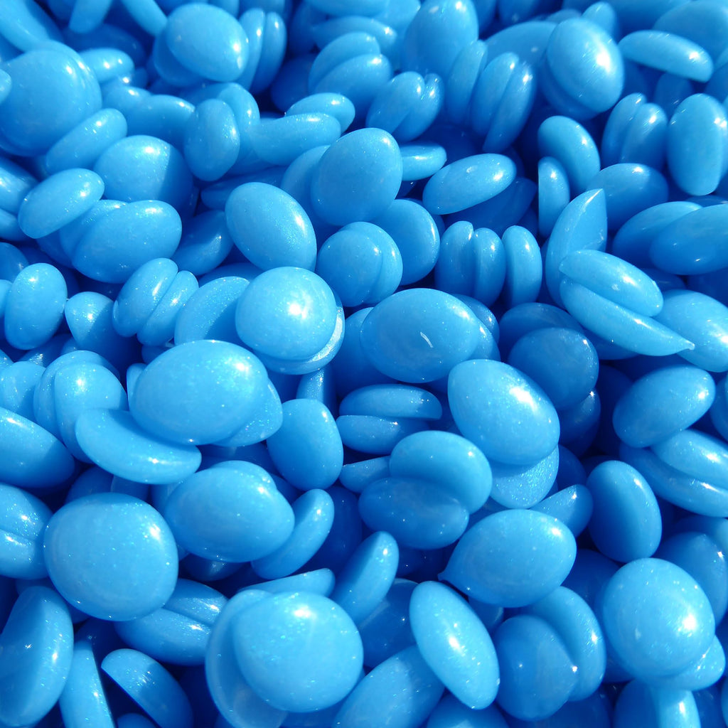 Waxness Neon Series Blue Hard Wax Beads Bulk 22 lb (10 kg) – Rosin-Free Stripless Hard Wax with Creamy Gel Texture and High Visibility, Salon Use – Made in Italy
