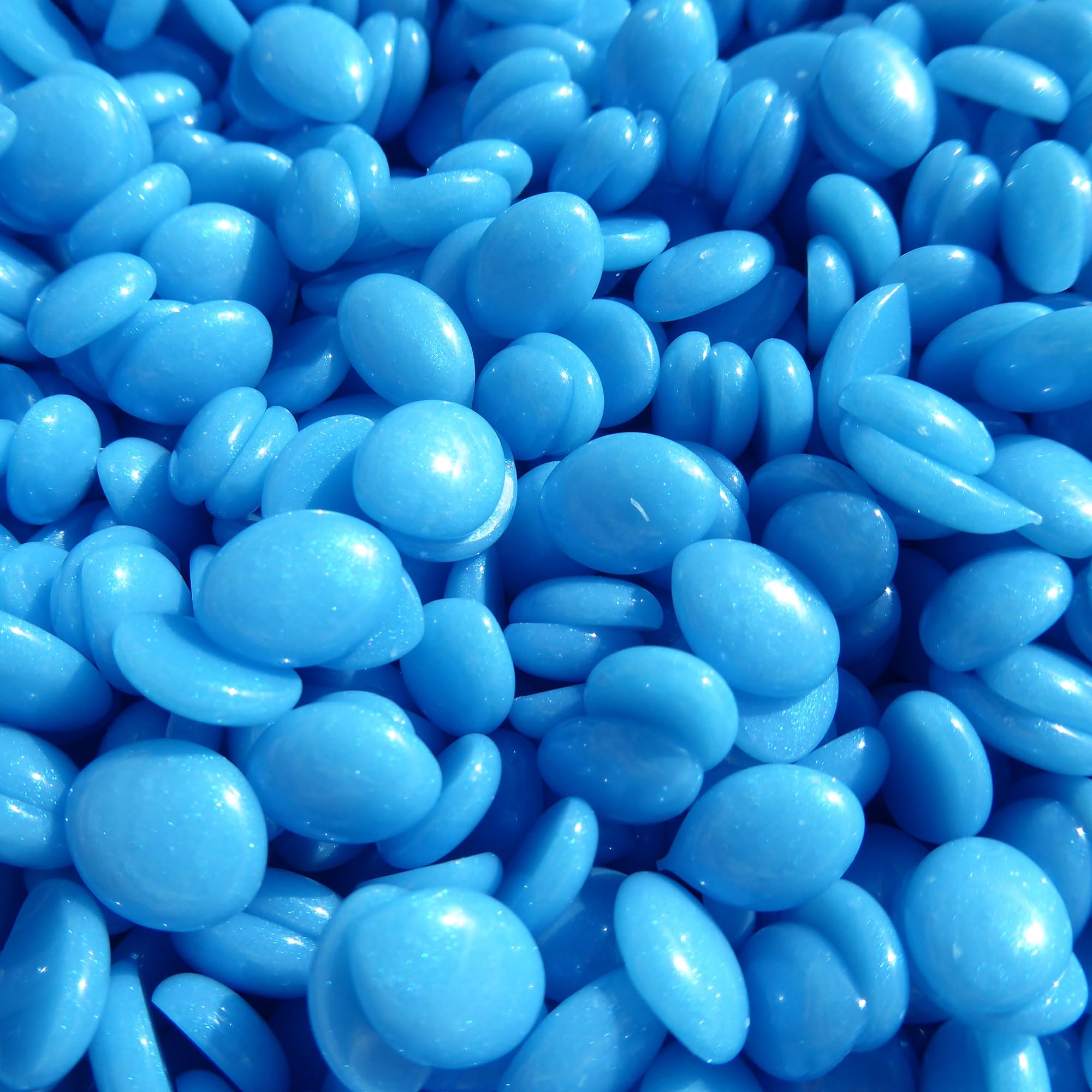Waxness Neon Series Blue Hard Wax Beads Bulk 22 lb (10 kg) – Rosin-Free Stripless Hard Wax with Creamy Gel Texture and High Visibility, Salon Use – Made in Italy