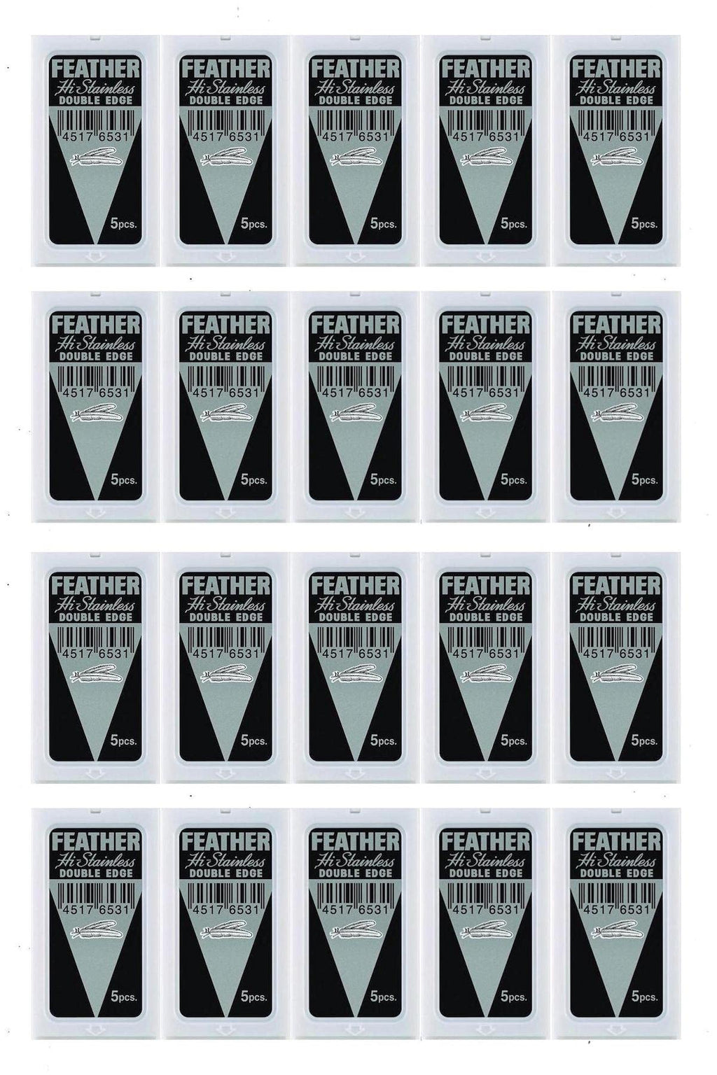 Feather Double Edge Safety Razor Blades 100 Count