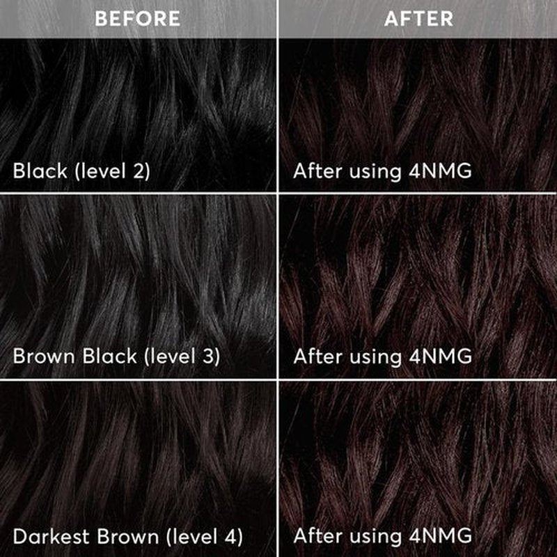 Madison Reed Radiant Hair Color Kit - 4NMG Darkest Chocolate Brown with Warm Mahogany Tones | PPD-Free, Ammonia-Free Permanent Dye, 1 Pack