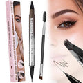 CALAILIS Eyebrow Pencil - 2-in-1 Microblading & Eyeliner with Waterproof Formula | Dark Brown