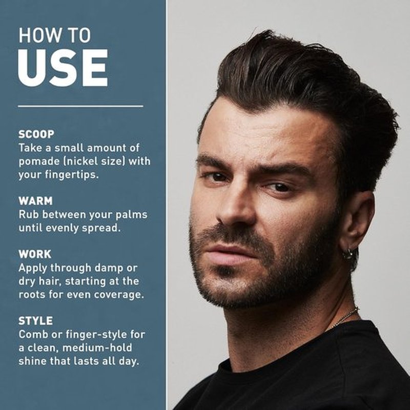 CRVFT Gel Pomade 4oz - High Shine & Medium Hold | Water-Based Formula for All Hair Types | Men's Styling Essential