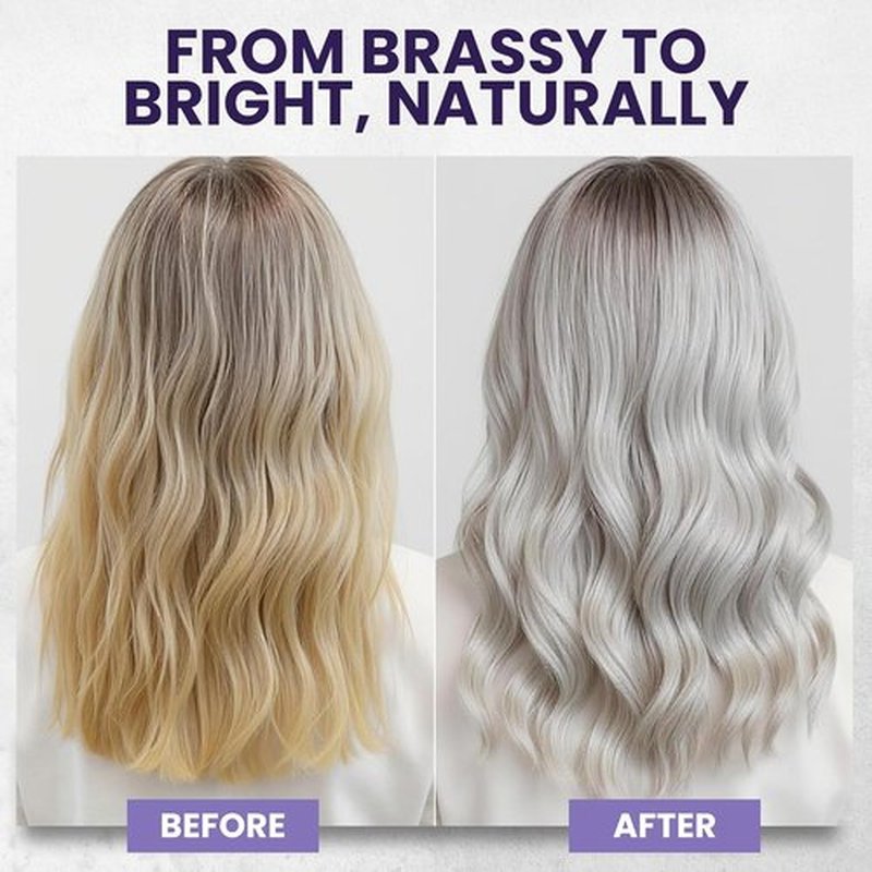 Skiennix Tea Tree Purple Shampoo & Conditioner Set - Professional Anti-Brass Toner for Blonde & Gray Hair, Sulfate-Free