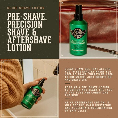 18.21 Man Made Clear Shaving Gel - Spiced Vanilla, Non-Lathering Formula for Smooth Shave, 6 Fl Oz