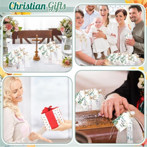 Sacubee 20 Set Christian Religious Gift Bulk for Women Mom Christian Lip Balm Bulk Church Party Favor Bible Verse Lip Balm with Scripture Inspirational Gift for Mother's Day Coworker Staff Employee