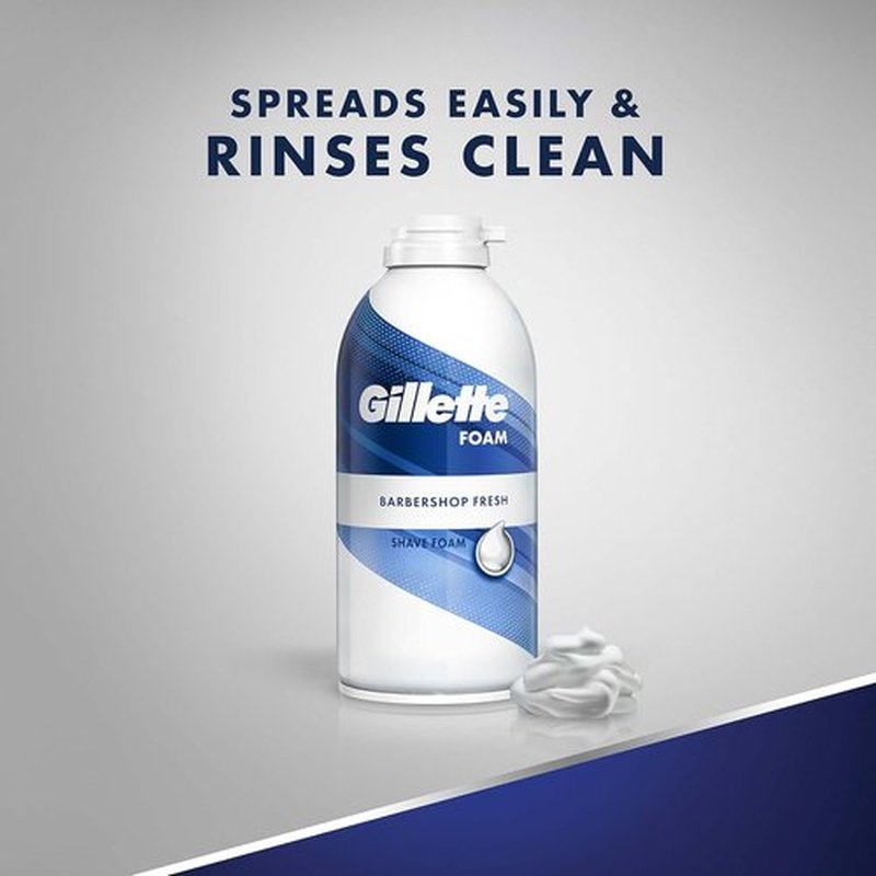 Gillette Shaving Foam - Barbershop Fresh Scent, 11 oz | Ultimate Shave Experience